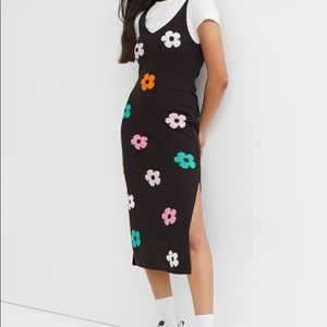 HM floral/black knot dress